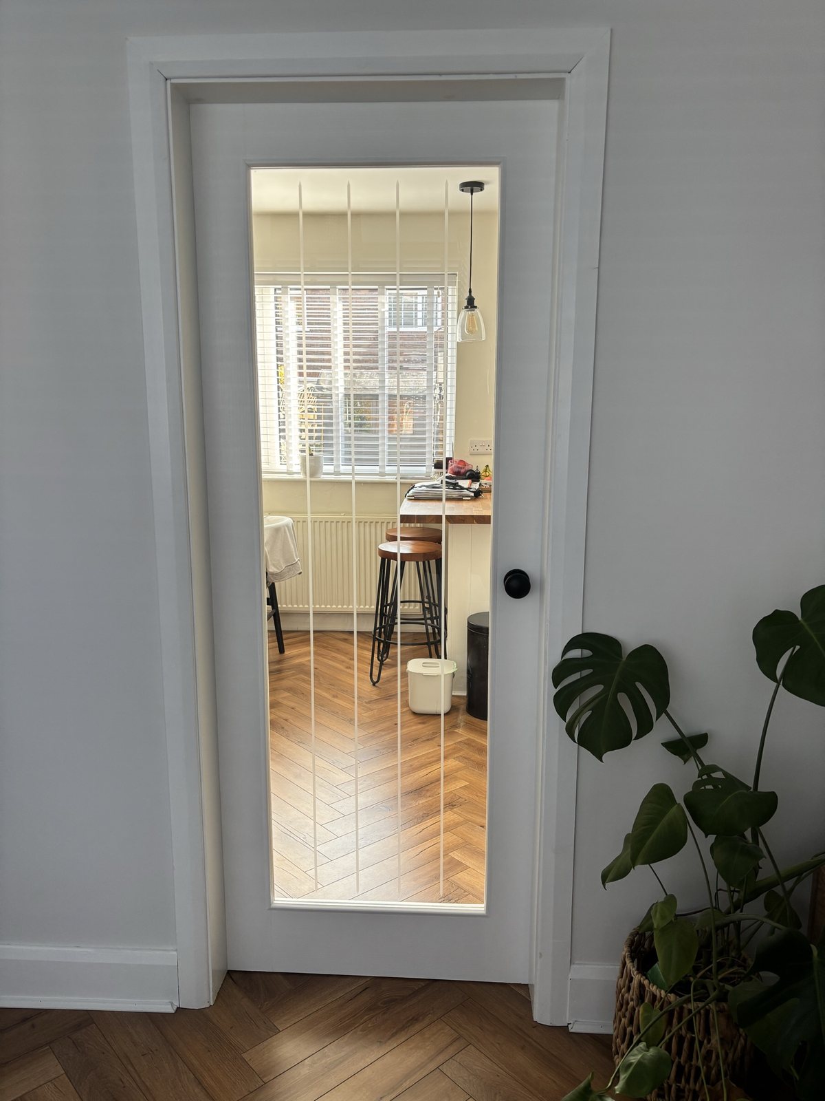 Open-plan refurbished living space