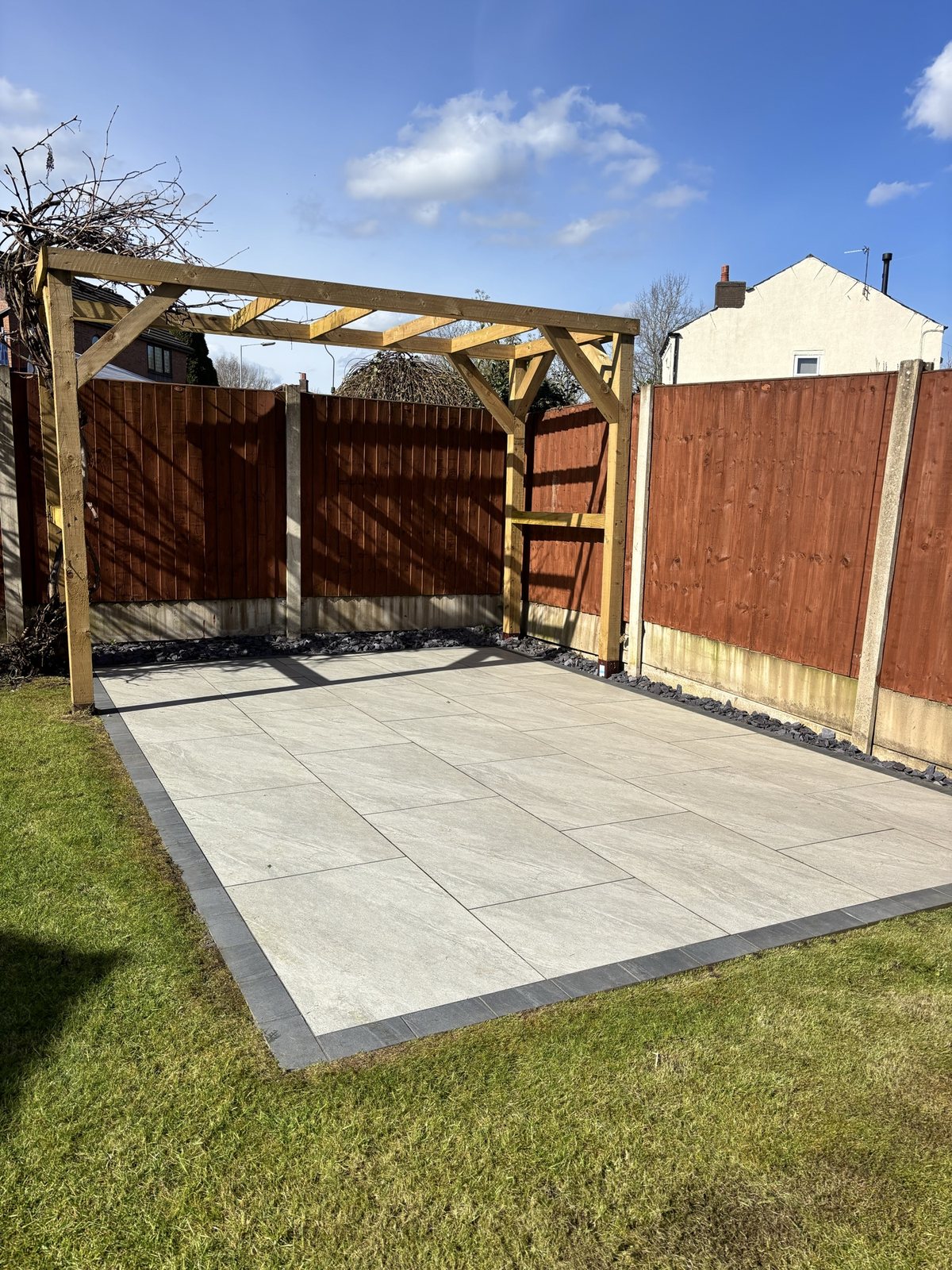 Refurbished room with patio doors